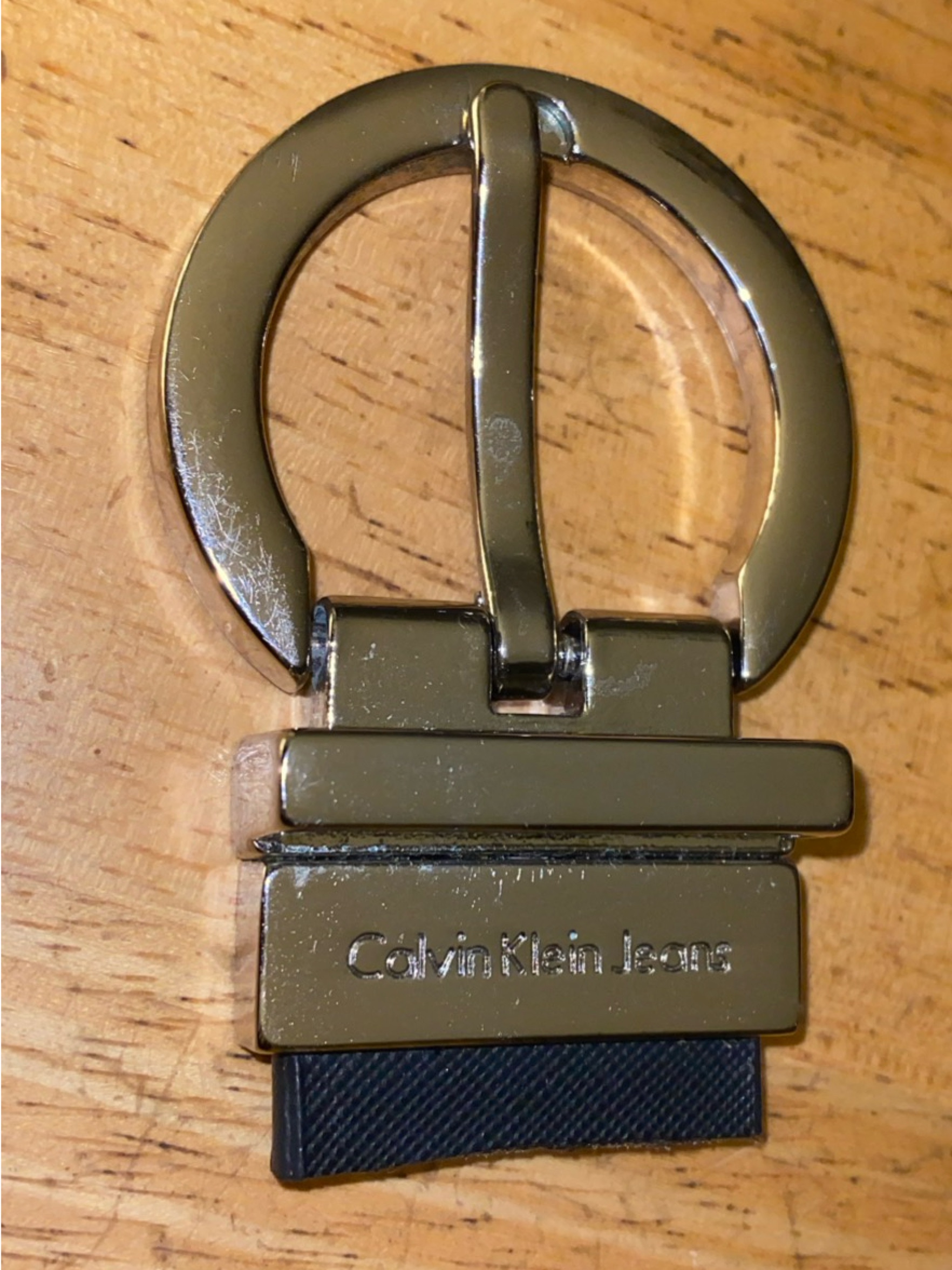 Calvin Klein Reversible Belt Buckle Silver Tone Finish Brass Calvin Klein Reversible Belt Buckle Silver Tone Finish Brass